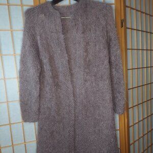 3/4 Sleeve Warm/Soft/Fuzzy 3/4 length Cardigan